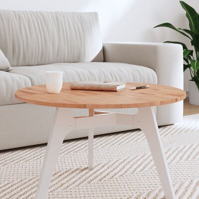 vidaXL Dessus de table Ø70x1,5 cm rond bois massif de hêtre