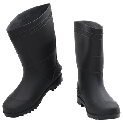 vidaXL Bottes de pluie noir taille 43 PVC