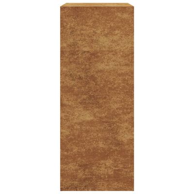 vidaXL Portant de bois de chauffage 60x40x100 cm acier corten