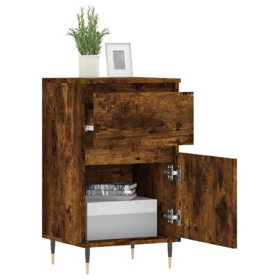 vidaXL Buffet chêne fumé 40x35x70 cm bois d'ingénierie