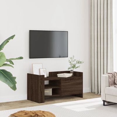 vidaXL Meuble TV chêne marron 80x35x40 cm bois d'ingénierie