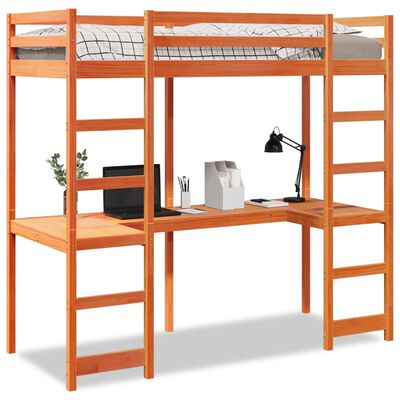 vidaXL Cadre de lit superposé sans matelas 75x190cm bois de pin massif