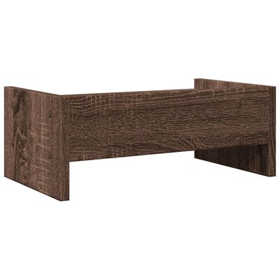 vidaXL Support de moniteur chêne marron 42x24x16 cm bois d'ingénierie