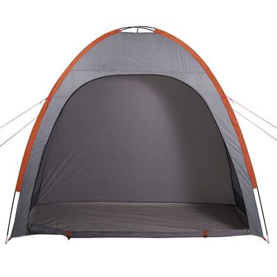 vidaXL Tente de rangement gris et orange imperméable