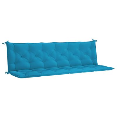 vidaXL Coussin de banc de jardin bleu clair tissu oxford