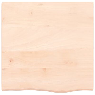 vidaXL Dessus de table 60x60x(2-4) cm bois de chêne massif non traité