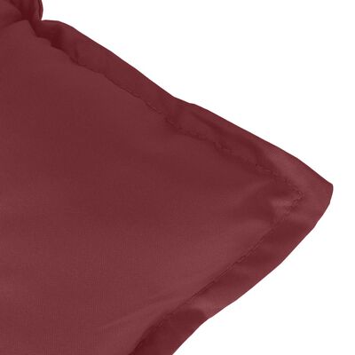 vidaXL Coussin de banc de jardin rouge bordeaux mélangé tissu