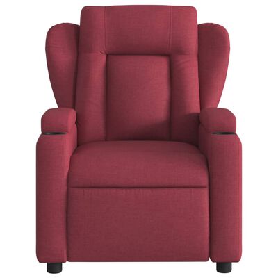 vidaXL Fauteuil inclinable Rouge bordeaux Tissu