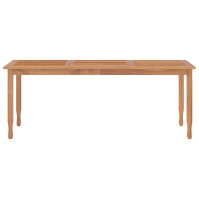 vidaXL Table à dîner de jardin 200x90x75 cm bois massif de teck