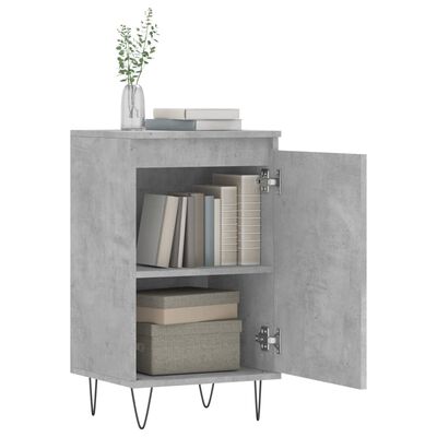 vidaXL Buffets 2 pcs gris béton 40x35x70 cm bois d'ingénierie