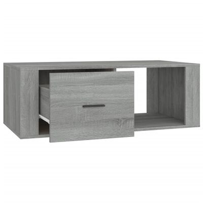 vidaXL Table basse Sonoma gris 100x50,5x35 cm Bois d'ingénierie