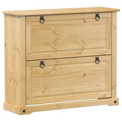 vidaXL Armoire à chaussures Corona 99x32x85 cm bois de pin massif