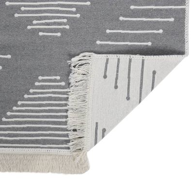 vidaXL Tapis Gris foncé 120x180 cm Coton