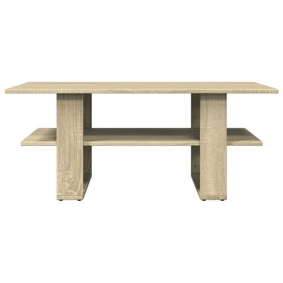 vidaXL Table basse chêne sonoma 102x55x42 cm bois d'ingénierie