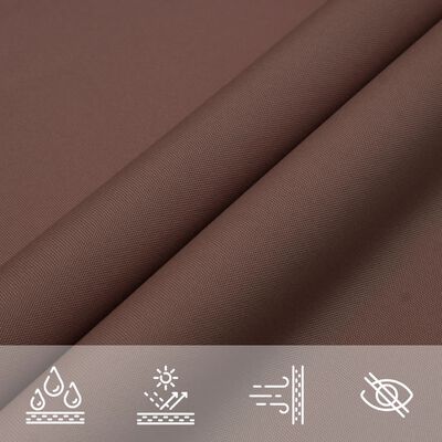 vidaXL Voile de parasol tissu oxford rectangulaire 3,5x5 m marron