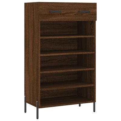 vidaXL Armoire à chaussures chêne marron 60x35x105cm bois d'ingénierie