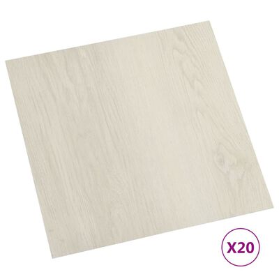 vidaXL Dalles de plancher autoadhésives 20 pcs PVC 1,86 m² beige