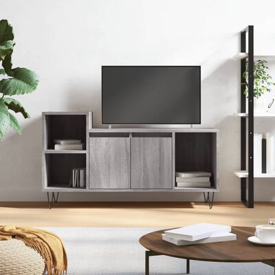 vidaXL Meuble TV Sonoma gris 100x35x55 cm Bois d'ingénierie