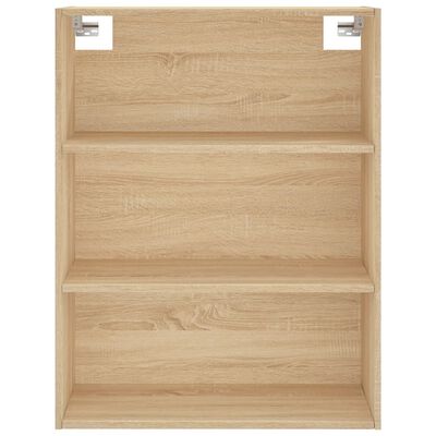 vidaXL Buffet haut Chêne sonoma 69,5x34x180 cm Bois d'ingénierie