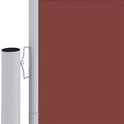 vidaXL Auvent latéral rétractable Marron 160x600 cm