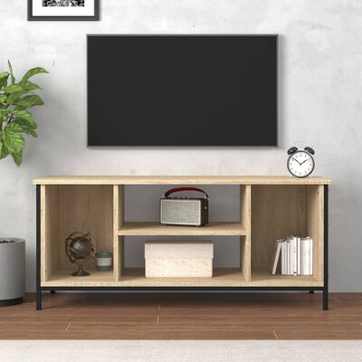 vidaXL Meuble TV chêne sonoma 102x35x45 cm bois d'ingénierie