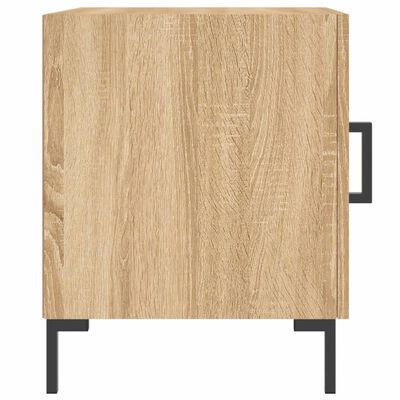 vidaXL Tables de chevet 2 pcs chêne sonoma 40x40x50 cm bois ingénierie