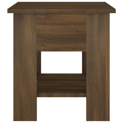 vidaXL Table basse chêne marron 40x40x42 cm bois d'ingénierie