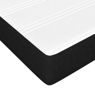 vidaXL Matelas de lit à ressorts ensachés Noir 180x200x20 cm Tissu