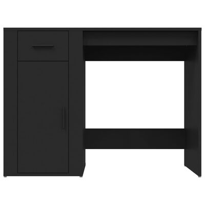 vidaXL Bureau Noir 100x49x75 cm Bois d'ingénierie