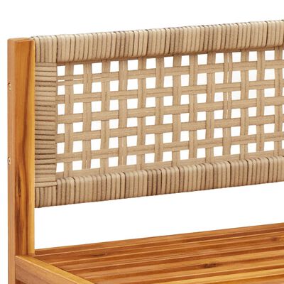 vidaXL Salon de jardin avec coussins 9 pcs bois massif d'acacia