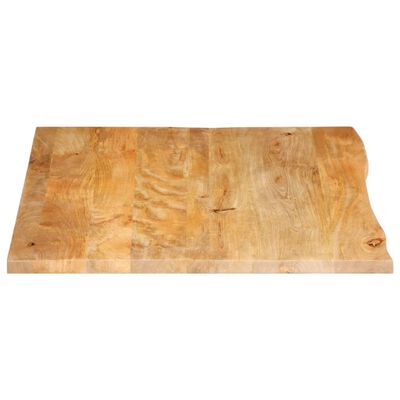 vidaXL Dessus de table à bord vivant 90x80x3,8 cm bois massif manguier