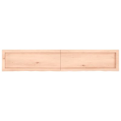 vidaXL Comptoir de salle de bain 160x30x(2-4)cm bois massif non traité