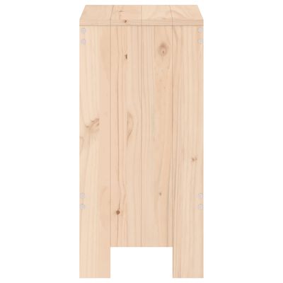 vidaXL Tabourets de bar lot de 2 40x36x75 cm bois massif de pin