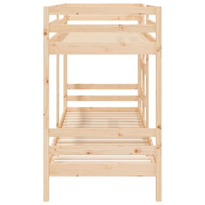 vidaXL Lit superposé sans matelas 90x190 cm bois de pin massif