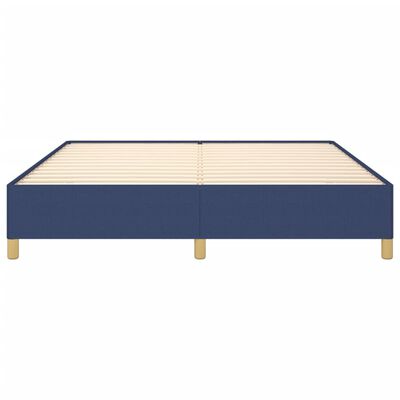 vidaXL Cadre de lit sans matelas bleu 160x200 cm tissu