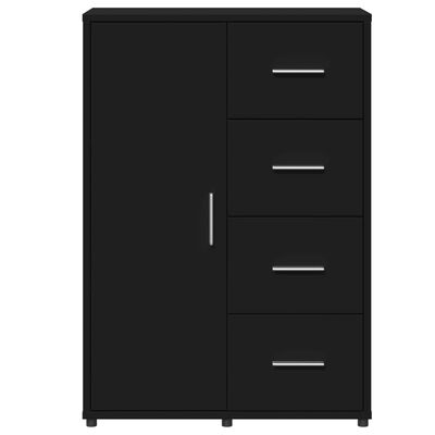 vidaXL Buffet noir 60x31x84 cm bois d'ingénierie