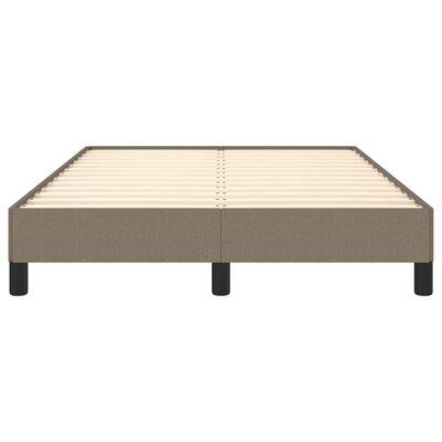 vidaXL Cadre de lit sans matelas taupe 120x190 cm tissu