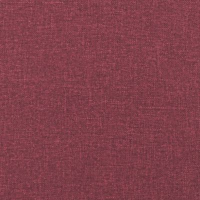 vidaXL Canapé à 2 places Rouge bordeaux 120 cm Tissu