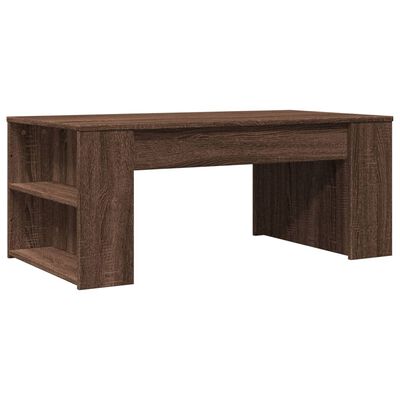 vidaXL Table basse chêne marron 102x55x42 cm bois d'ingénierie