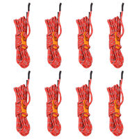 vidaXL Cordes de haubanage avec clés réfléchissantes 8 pcs 4 m 4 mm