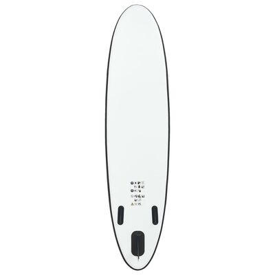 vidaXL Ensemble de planches SUP gonflables Noir et blanc