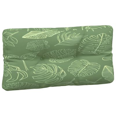 vidaXL Coussins de palette lot de 3 motif de feuilles tissu