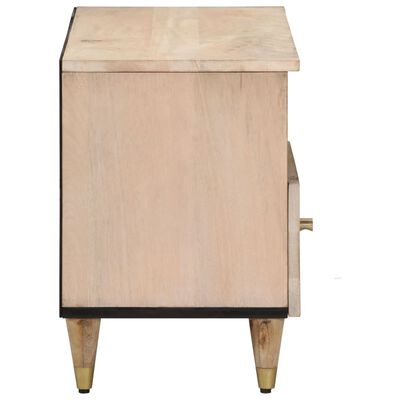 vidaXL Meuble TV 80x33x46 cm bois massif de manguier