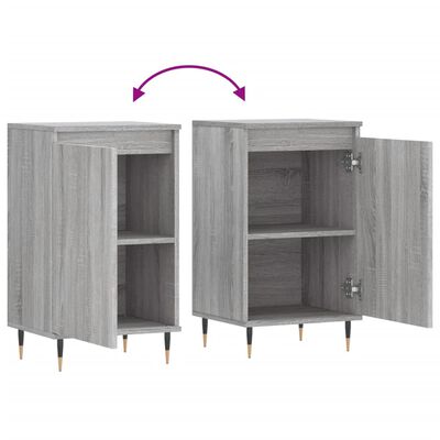 vidaXL Buffets 2 pcs sonoma gris 40x35x70 cm bois d'ingénierie