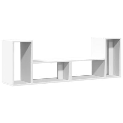 vidaXL Meubles TV 2 pcs blanc 75x30x50 cm bois d'ingénierie