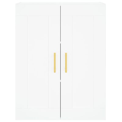 vidaXL Armoires murales 2 pcs blanc bois d'ingénierie