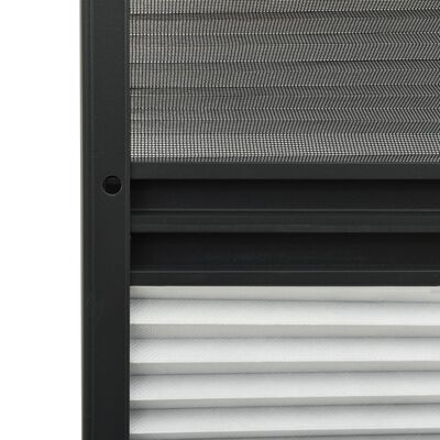 vidaXL Moustiquaire plissée pour fenêtre Aluminium 60x80cm avec auvent