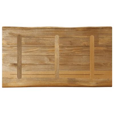 vidaXL Dessus de table bord vivant 110x60x3,8 cm bois de manguier brut