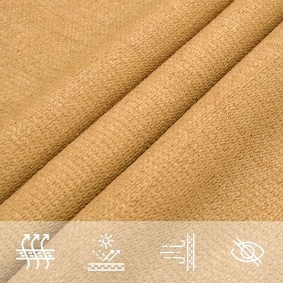 vidaXL Voile d'ombrage 160 g/m² rectangulaire sable 2x3,5 m PEHD