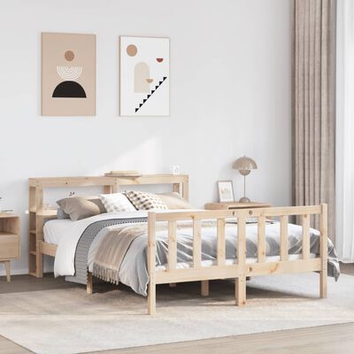 vidaXL Cadre de lit sans matelas 160x200 cm bois massif de pin